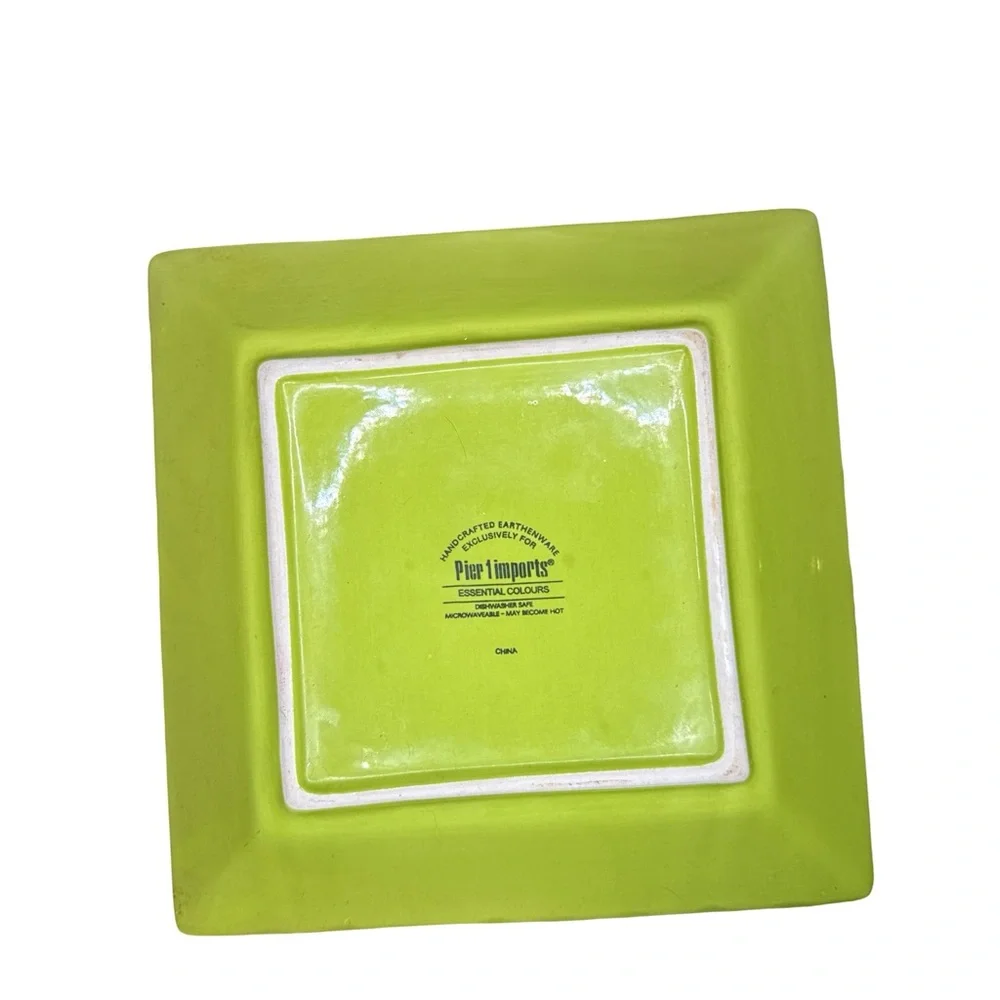 Pier 1 Imports Lime Green Earthenware